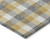 3' X 5' Gray Tan And Beige Plaid Washable Indoor Outdoor Area Rug