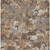 5' X 8' Brown Beige And Gray Floral Washable Indoor Outdoor Area Rug