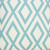 20" Aqua and White Geometric Indoor Outdoor Throw Pillow