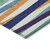 3' X 5' Blue Striped Washable Indoor Outdoor Area Rug