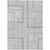 5' X 8' Gray Charcoal And Silver Geometric Washable Indoor Outdoor Area Rug Transitional Style - Gray, Charcoal, Silver Color