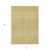3' X 5' Gold Ivory And Taupe Tribal Washable Indoor Outdoor Area Rug