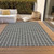 3' X 5' Black And Ivory Geometric Washable Indoor Outdoor Area Rug - Black, Ivory