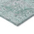 3' X 5' Teal Blue And Gray Damask Washable Indoor Outdoor Area Rug