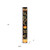 72" Black Gold And Orange Solid Wood Welcome Porch Sign
