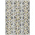3' X 5' Gray And Ivory Abstract Washable Indoor Outdoor Area Rug Transitional Style - Gray, Ivory Color