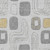 5' X 8' Gray Silver And Gold Geometric Washable Indoor Outdoor Area Rug