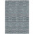 5' X 8' Teal Blue Aqua And Gray Striped Washable Indoor Outdoor Area Rug - 608219176075
