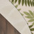 5' Ivory And Green Round Palm Leaf Indoor Outdoor Area Rug