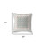 20" X 20" White And Blue Floral Blown Seam Suede Throw Pillow