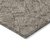 3' X 5' Brown And Beige Floral Washable Indoor Outdoor Area Rug