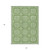 5' X 8' Green And Ivory Geometric Washable Indoor Outdoor Area Rug - 880016394191