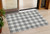 3' X 5' Gray And Charcoal Plaid Washable Indoor Outdoor Area Rug