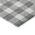 3' X 5' Gray And Charcoal Plaid Washable Indoor Outdoor Area Rug
