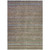 5' X 8' Brown And Denim Blue Striped Washable Indoor Outdoor Area Rug