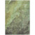 5' X 8' Green And Charcoal Abstract Washable Indoor Outdoor Area Rug