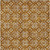5' X 8' Copper And Beige Floral Washable Indoor Outdoor Area Rug - 608219150846