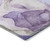 5' X 8' Gray and Purple Abstract Washable Non Skid Indoor Outdoor Area Rug Transitional Style - Gray, Purple Color