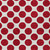 3' X 5' Red And Ivory Polka Dot Washable Indoor Outdoor Area Rug