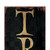 72" Black And Gold Solid Wood Trick or Treat Halloween Porch Sign