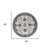 8' Ivory And Blue Round Floral Indoor Outdoor Area Rug