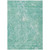5' X 8' Teal Blue Aqua And Green Abstract Washable Indoor Outdoor Area Rug