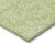 5' X 8' Artichoke Green And Ivory Floral Washable Indoor Outdoor Area Rug