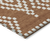 5' X 8' Terra Cotta And Ivory Geometric Washable Indoor Outdoor Area Rug