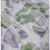 5' X 8' Lavender And Green Abstract Washable Indoor Outdoor Area Rug