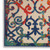 8' X 11' Ivory Blue Orange And Green Trellis Indoor Outdoor Area Rug