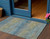 3' X 5' Denim Blue Striped Washable Indoor Outdoor Area Rug