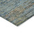 3' X 5' Denim Blue Striped Washable Indoor Outdoor Area Rug