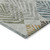 5' X 8' Gray Silver And Teal Blue Floral Washable Indoor Outdoor Area Rug