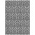 5' X 8' Gray Damask Washable Non Skid Indoor Outdoor Area Rug