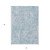 5' X 8' Sky Blue And Denim Blue Abstract Washable Indoor Outdoor Area Rug Transitional Style - Sky Blue, Denim Blue Color