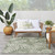 6' X 9' Green And Ivory Palm Leaf Indoor Outdoor Area Rug
