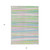 3' X 5' Mint Green Pink And Blue Striped Washable Indoor Outdoor Area Rug