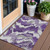 3' X 5' Purple Lavender And Gray Abstract Washable Indoor Outdoor Area Rug Transitional Style - Purple, Lavender, Gray Color