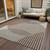 5' X 8' Brown And Beige Geometric Washable Indoor Outdoor Area Rug Transitional Style - Brown, Beige Color