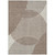 5' X 8' Brown And Beige Geometric Washable Indoor Outdoor Area Rug Transitional Style - Brown, Beige Color
