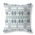 16" X 16" Off White And Beige Blown Seam Paisley Indoor Outdoor Throw Pillow