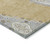 5' X 8' Gold Gray And Ivory Oriental Washable Indoor Outdoor Area Rug