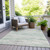 3' X 5' Artichoke Green And Ivory Abstract Washable Indoor Outdoor Area Rug - Artichoke Green, Ivory
