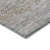 3' X 5' Linen And Gray Striped Washable Indoor Outdoor Area Rug