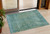 3' X 5' Teal Blue And Ivory Abstract Washable Indoor Outdoor Area Rug - 880016548594