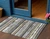 3' X 5' Charcoal Beige And Brown Striped Washable Indoor Outdoor Area Rug