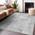 5' X 8' Gray And Silver Geometric Washable Indoor Outdoor Area Rug - Gray, Silver
