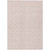 3' X 5' Pink And Gray Ogee Washable Indoor Outdoor Area Rug