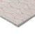 3' X 5' Pink And Gray Ogee Washable Indoor Outdoor Area Rug