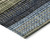 3' X 5' Blue And Brown Striped Washable Indoor Outdoor Area Rug